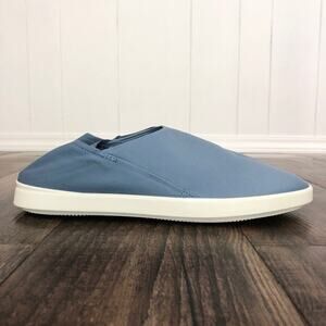 Ecco Leather Slip On Casual Shoe Fold Down Heel Leisure Size US 10 EU 41 Blue